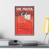 17206648582528411597_2048.jpeg The Poster, Miss Art and Miss Litho – Elisha Brown Bird (1896) – Art Nouveau Poster Print