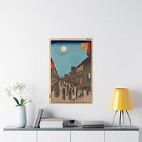 17308298170457209127_2048.jpeg Night View of Saruwaka-machi (Saruwaka-machi Yoru no Kei) - Utagawa Hiroshige (1856) - Japanese Woodblock Poster Print