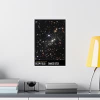 17345307028435617815_2048.jpeg Deep Field - NIRCam Compass Image - NASA James Webb Space Telescope - Space Age Poster Print