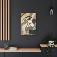 17487501853611233267_2048.jpeg Geisha and Attendant on a Rainy Night – Kitagawa Utamaro (c. 1797) – Japanese Woodblock Canvas Print