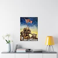 17556430862791106044_2048.jpeg 7th War Loan - Now, All Together - C.C. Beall (1945) - Patriotic WWII Poster Print