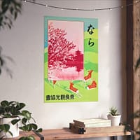 17649131852619606397_2048.jpeg Nara, Japan – Nara Tourist Bureau (c. 1930s) – Vintage Travel Poster Print