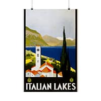 17696761776714384723_2048.jpeg Italian Lakes – ENIT Italian National Tourist Board (c. 1930) – Vintage Travel Poster Print