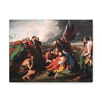17732553583317198638_2048.jpeg The Death of General Wolfe – Benjamin West (1770) – Classical Canvas Print