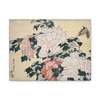 17824725759541246979_2048.jpeg Peonies and Butterfly – Katsushika Hokusai (c. 1833-34) – Japanese Woodblock Canvas Print