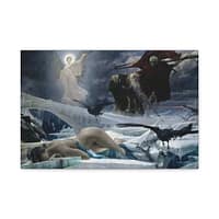 17932670223964519119_2048.jpeg Ahasuerus at the End of the World – Adolf Hirémy-Hirschl (1888) – Classical Canvas Print