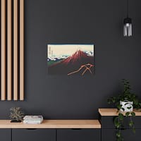 1794689572731874124_2048.jpeg Thunderstorm Beneath the Summit (Sanka Hakuu, Black Fuji) - Katsushika Hokusai (c. 1830-32) - Japanese Woodblock Canvas Print