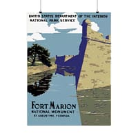1794741747303826132_2048.jpeg Fort Marion National Monument, St. Augustine Florida – Works Progress Administration (c. 1930s) – Vintage Travel Poster Print