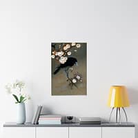 18061612336839340488_2048.jpeg Crow and Blossom – Ohara Koson (c. 1910) – Japanese Woodblock Poster Print