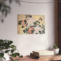 18069424139353466715_2048.jpeg Peonies and Butterfly – Katsushika Hokusai (c. 1833-34) – Japanese Woodblock Poster Print