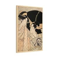 18122727349242806657_2048.jpeg Woman and Fan Vendor - Kitagawa Utamaro (c. 1790s) - Japanese Woodblock Canvas Print