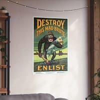 18148053754454578032_2048.jpeg Destroy this Mad Brute - Enlist - Harry Ryle Hopps (1917) - Patriotic WWI Poster Print