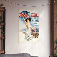 18187840915532478054_2048.jpeg Fight or Buy Bonds - Third Liberty Loan - Howard Chandler Christy (1917) - Patriotic WWI Poster Print