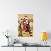 18489892944780346_2048.jpeg Evening on the Banks of the Sumida River - Torii Kiyonaga (c. 1784-85) - Japanese Woodblock Poster Print