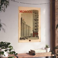 1860803030982919335_2048.jpeg Moscou (Moscow) – Intourist (1936) – Vintage Travel Poster Print