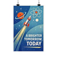 1871253947828130098_2048.jpeg A Brighter Tomorrow, Today – LUNE Original – Atomic Age Poster Print