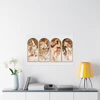 1874467350227562385_2048.jpeg The Seasons - Alphonse Mucha (1897) - Art Nouveau Poster Print