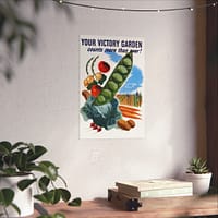 1887621335702318577_2048.jpeg Your Victory Garden Counts More Than Ever! - Hubert Morley (1945) - Patriotic WWII Poster Print