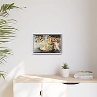 1895363134742146270_2048.jpeg The Birth of Venus – Sandro Botticelli (c. 1485-1486) – Renaissance Framed Canvas Print