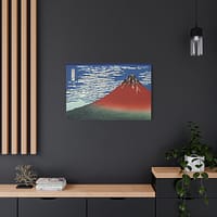 1941807235801302417_2048-1.jpeg Red Fuji (South Wind, Clear Sky) – Katsushika Hokusai (c. 1830-32) – Japanese Woodblock Canvas Print