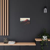 1958921005809378712_2048.jpeg Thunderstorm Beneath the Summit (Sanka Hakuu, Black Fuji) - Katsushika Hokusai (c. 1830-32) - Japanese Woodblock Canvas Print