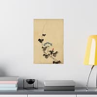 2053715479661695732_2048.jpeg Blue Blossom of Morning Glory on Vine - Katsushika Hokusai (1830) - Japanese Woodblock Poster Print
