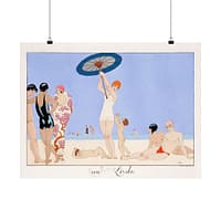2100214364611592861_2048.jpeg Au Lido, Plate no.14 - George Barbier (1920) - Art Deco Poster Print