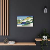 2255087702662685454_2048.jpeg The Lake at Hakone in Sagami Province - Katsushika Hokusai (c. 1830) - Japanese Woodblock Canvas Print