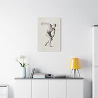 2284037827179430561_2048.jpeg Gipsmodel van Discuswerper - Male Anatomical Study - Jan Veth (c. 1874-1925) - Vintage Art Canvas Print