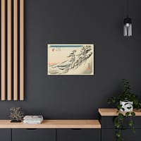 244357377114301704_2048.jpeg Kameyama, Clear Weather After Snow - Utagawa Hiroshige (c. 1832-33) - Japanese Woodblock Canvas Print