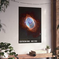 2554927500068804837_2048.jpeg Southern Ring Nebula - NIRCam Compass Image - NASA James Webb Space Telescope - Space Age Poster Print