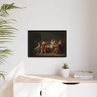 2567469485817757384_2048.jpeg The Death of Socrates – Jacques-Louis David (1787) – Classical Framed Canvas Print