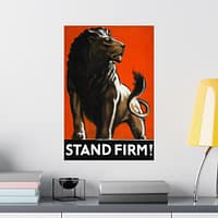 2634614349146921196_2048.jpeg Stand Firm! - Tom Purvis (1943) - Patriotic WWII Poster Print