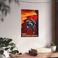 2661517782514945530_2048.jpeg Mars Explorers Wanted – NASA Recruitment Ad – Space Age Poster Print