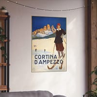 2665966881632844567_2048-1.jpeg Cortina d’Ampezzo, Italy – ENIT Italian National Tourist Board (c. 1920) – Vintage Travel Poster Print
