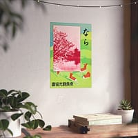 268056299515726417_2048.jpeg Nara, Japan – Nara Tourist Bureau (c. 1930s) – Vintage Travel Poster Print
