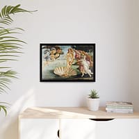 2723823135657243242_2048.jpeg The Birth of Venus – Sandro Botticelli (c. 1485-1486) – Renaissance Framed Canvas Print