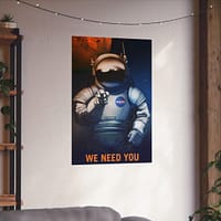2931764550409064318_2048.jpeg We Need You – NASA Recruitment Ad – Space Age Poster Print