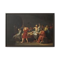 3088407824953169197_2048.jpeg The Death of Socrates – Jacques-Louis David (1787) – Classical Framed Canvas Print