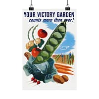 3136813855479935049_2048.jpeg Your Victory Garden Counts More Than Ever! - Hubert Morley (1945) - Patriotic WWII Poster Print