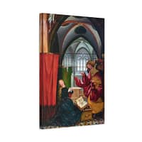 3250906598081826211_2048.jpeg Isenheim Altarpiece (Annunciation panel) – Matthias Grünewald (c. 1512-1516) – Renaissance Canvas Print