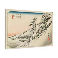 3398864538624686131_2048.jpeg Kameyama, Clear Weather After Snow - Utagawa Hiroshige (c. 1832-33) - Japanese Woodblock Canvas Print