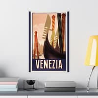 3496450754538826483_2048.jpeg Venezia (Venice), Italy – ENIT Italian National Tourist Board – Vintage Travel Poster Print