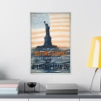 3636677680534193514_2048.jpeg Before Sunset - Buy a U.S. Government Bond of the 2nd Liberty Loan - Eugenie De Land (1917) - Patriotic WWI Poster Print