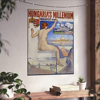 3734689674032661590_2048.jpeg Hungaria’s Millenium, Budapest 1896 – Théo Van Rysselberghe – Art Nouveau Poster Print