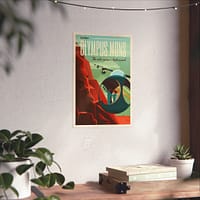 3816824419070837695_2048.jpeg Olympus Mons - The Solar System's Highest Peak - NASA Travel Ad (2015) - Space Age Poster Print