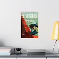 3905066328271073627_2048.jpeg Olympus Mons - The Solar System's Highest Peak - NASA Travel Ad (2015) - Space Age Poster Print