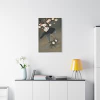 3958866491422142299_2048.jpeg Crow and Blossom – Ohara Koson (c. 1910) – Japanese Woodblock Canvas Print