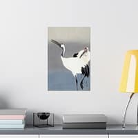 4372567814303603635_2048-1.jpeg Two Cranes – Ohara Koson (c. 1910) – Japanese Woodblock Poster Print