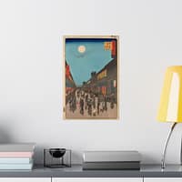 4512584091731978280_2048.jpeg Night View of Saruwaka-machi (Saruwaka-machi Yoru no Kei) - Utagawa Hiroshige (1856) - Japanese Woodblock Poster Print